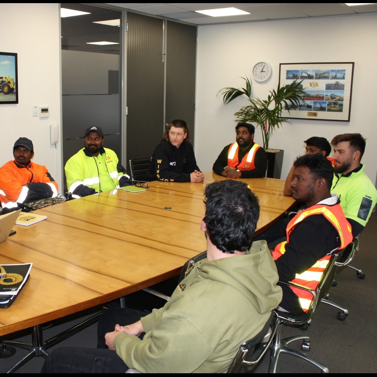 Graduates gather for training session