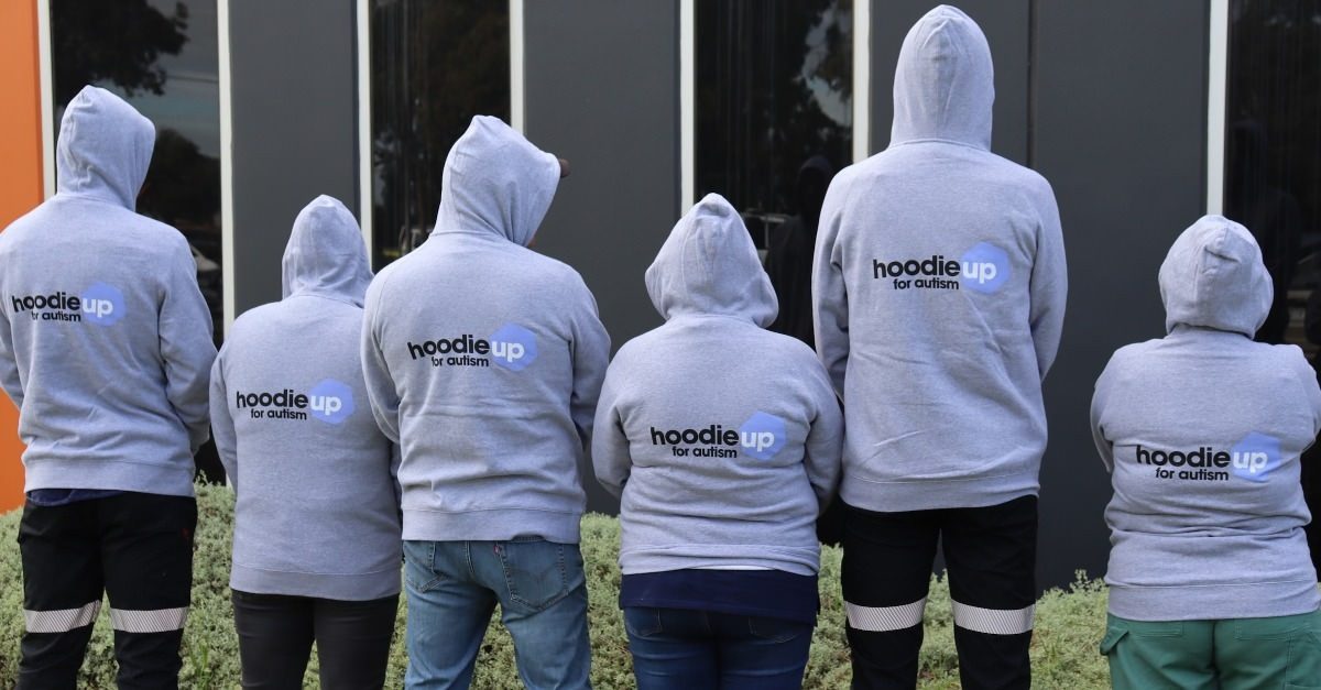 Hoodie up day rear