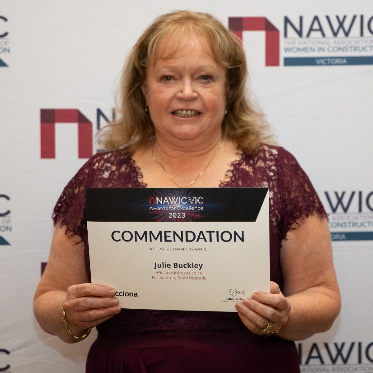 Commendation for Julie