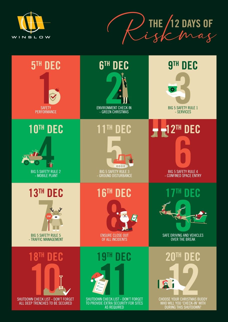 WG 12 days of Riskmas poster