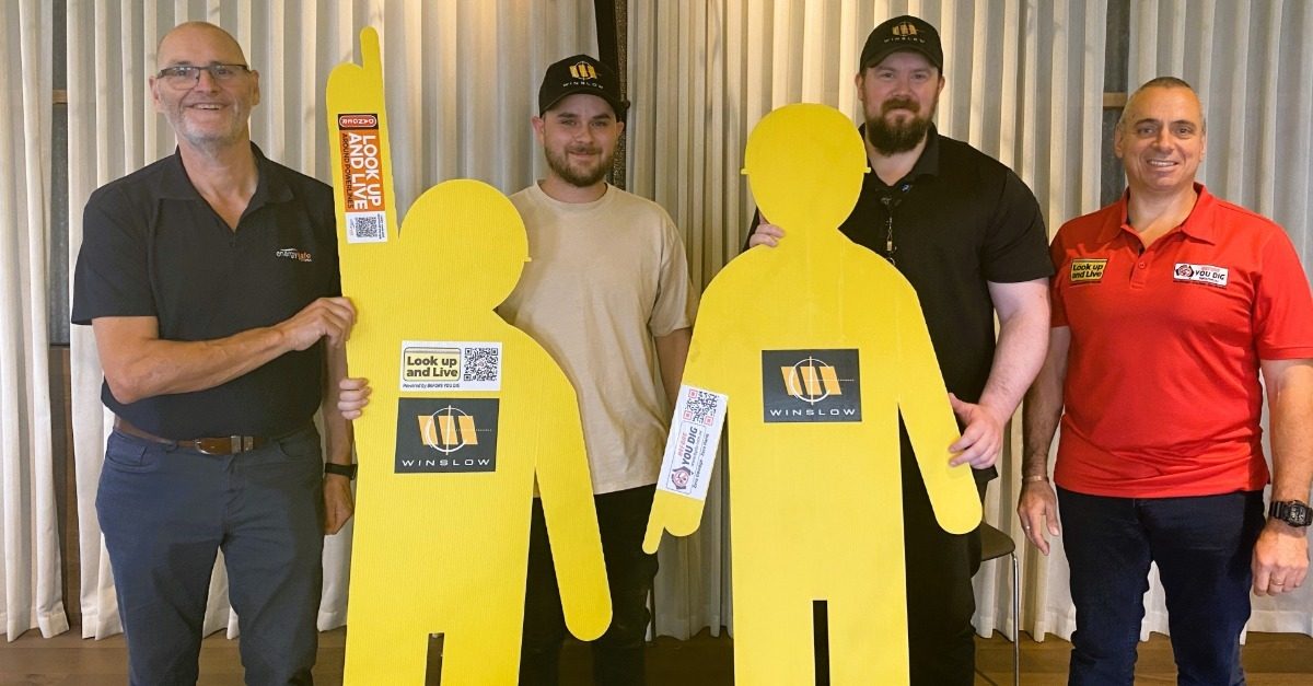Yellow men point to high-risk areas