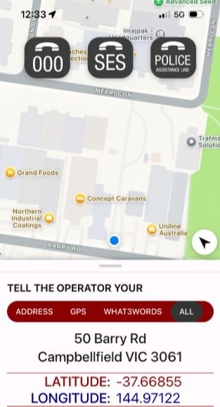 GTS emergency app 1